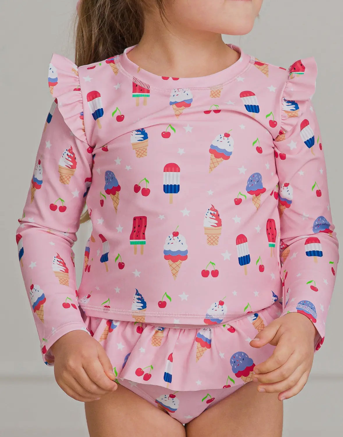 Red white and blue popsicle