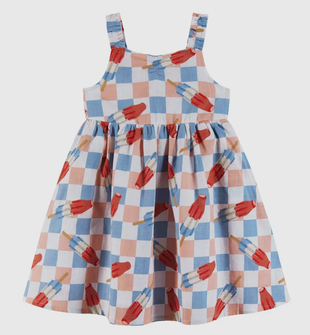 Andy and Evan linen rocket pop dress