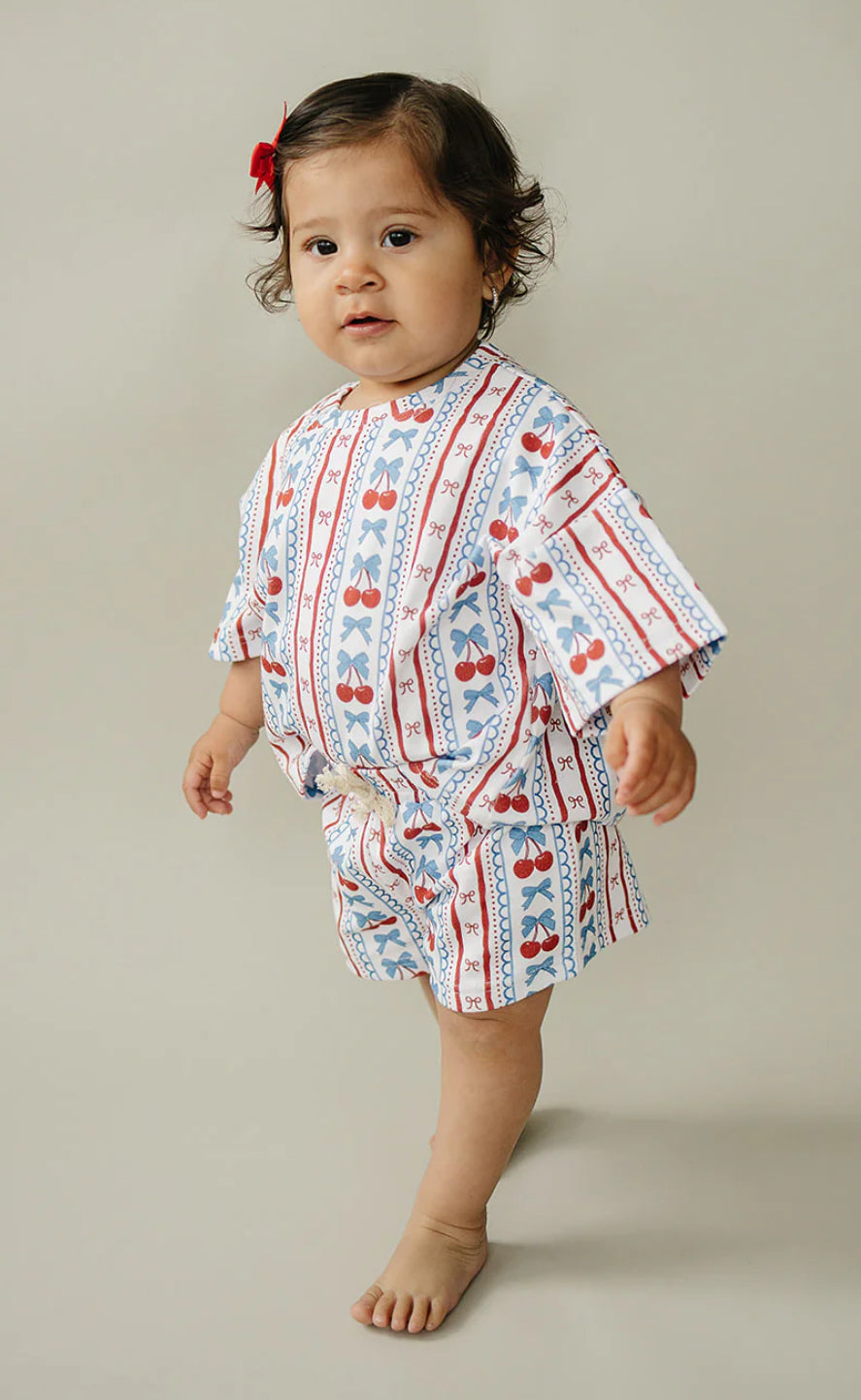 Cherry and stripe Set