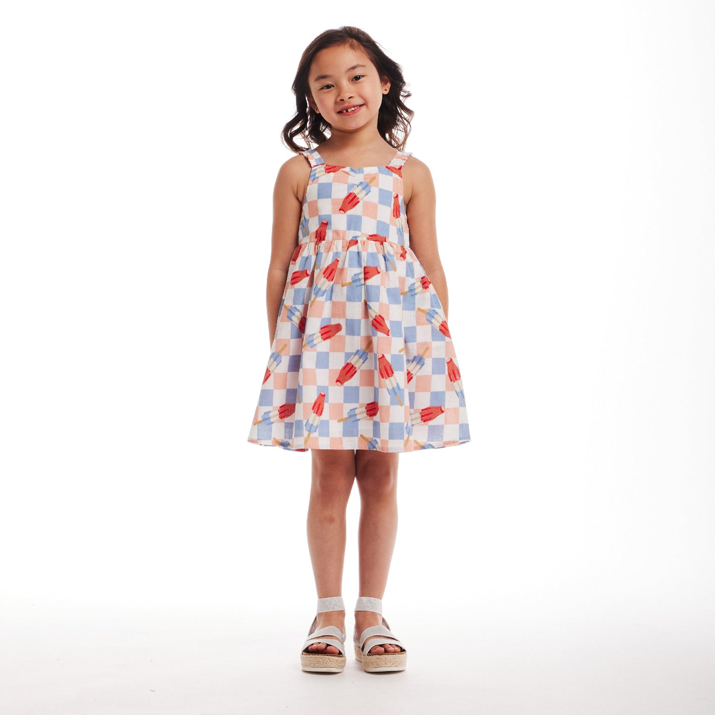 Andy and Evan linen rocket pop dress