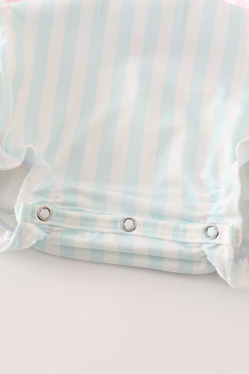 Multicolored stripe girl bubble