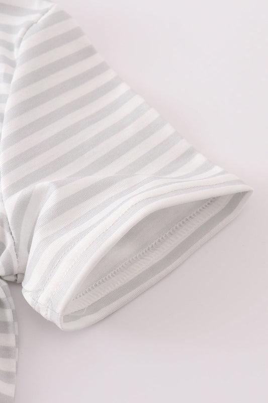 Maroon Mississippi applique stripe set