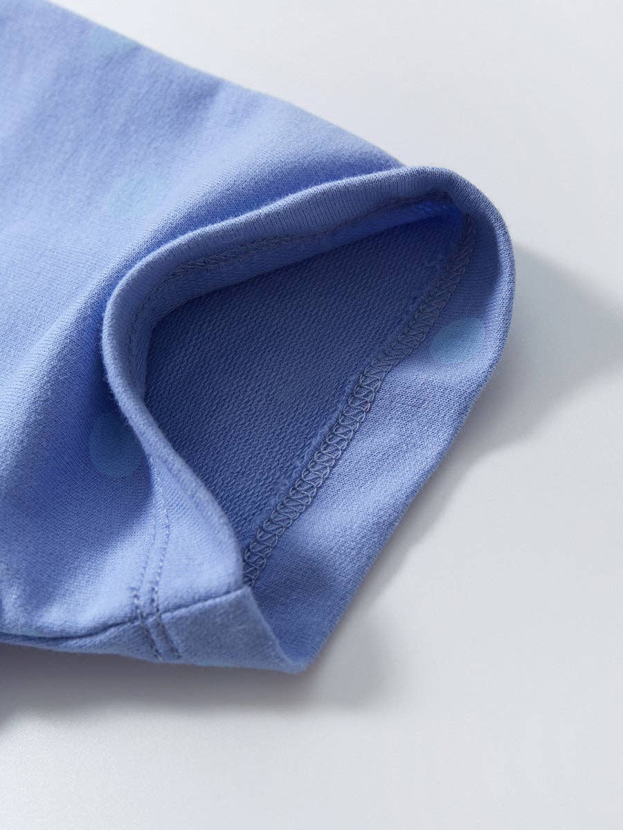 Girls Short Sleeves Rainbow Insect